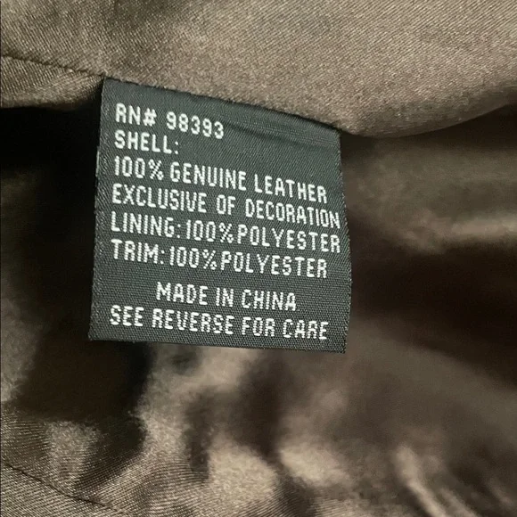 Pamela McCoy Leather Bronze Trench Coat - Picture 13 of 13